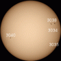 Sunspot AR3038 has a 'beta-gamma' magnetic field that harbors energy for M-class solar flares. [Photo courtesy of Kevin Parker of Mackay, Queensland, Australia]