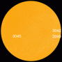 [Photo courtesy of NASA SDO/HMI] A new sunspot is emerging at the circled location.