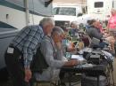 ARRL Southwestern Division Director Dick Norton (N6AA) works the bands at the W1AW/7 Special Event Station at the 2018 Yuma Division Convention