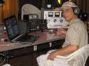 Gabriel Cornejo, LU3DAT -- a member of the Radio Club Almirante Brown, LU3DY Team in Argentina -- competes in the 2010 ARRL International DX CW Contest. [Photo courtesy of Alberto Silva, LU1DZ]