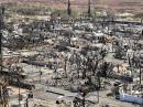 Photo shows an area burnt out in Lahaina on the Maui island, Hawaii, following a wildfire. [Hawaii Department of Land and Natural Resources, photo]